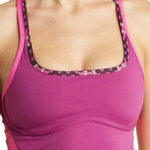 Free People Movement Purple Run Remix Activewear Sport Bralette sz Large NWT